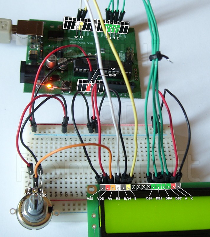 подключение WH1602B-YYK-CTK к Arduino