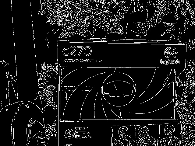 Выделение границ н кадре с Logitech C270 Выделение границ н кадре с Logitech C270