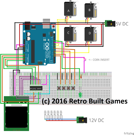 Схема вендингового аппарата на Arduino