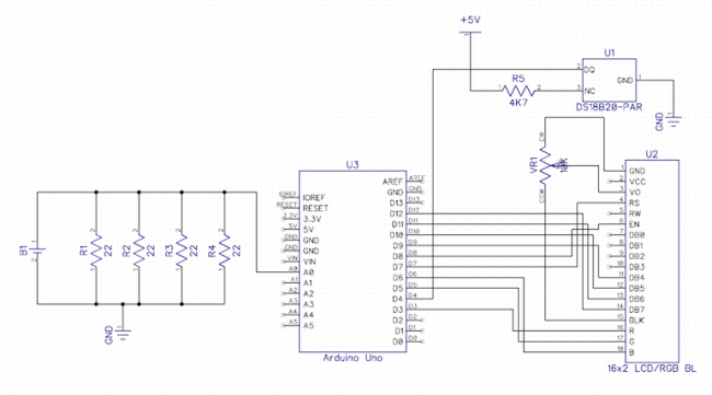 Arduino и измерение ёмкости батареек - схема Arduino и измерение ёмкости батареек - схема